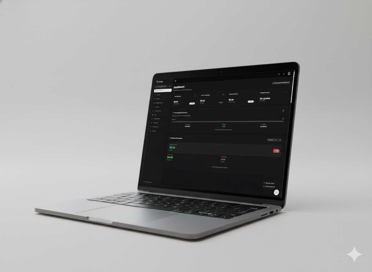 Captura de pantalla de Fintidy Web mostrando gráficos y tablas de análisis financiero.